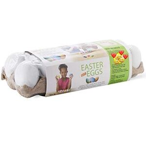 Way To Celebrate Easter White Dyeable Eggs Set, 16 Pieces
